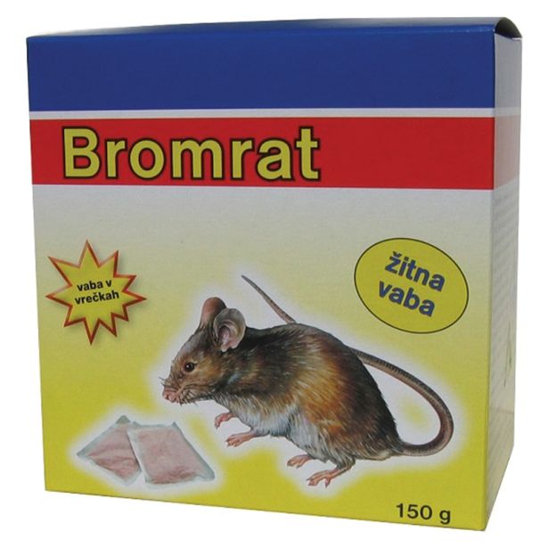 RODENTICID BROMRAT ŽITNA VABA 150 G