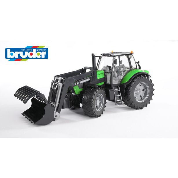 BRUDER TRAKTOR S SPREDNJO NAKLADALKO DEUTZ AGROTRON 03081