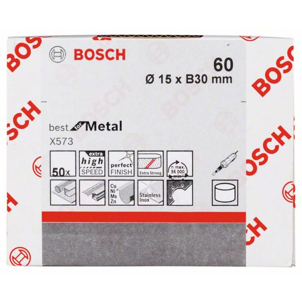 PRIBOR ZA PREMI BRUSILNIK BOSCH BRUSILNI TULEC 15X30 MM K60 X573