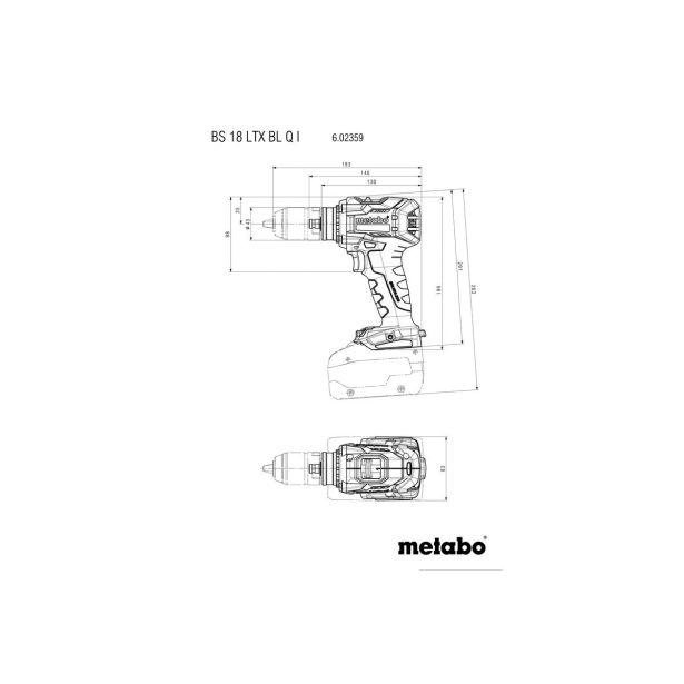 AKUMULATORSKI VRTALNIK METABO BS 18 LTX BL Q I