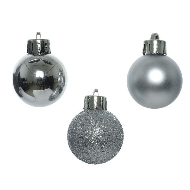 BUNKA IZ UMETNE MASE DECORIS SREBRNA V TUBI 14/1 FI 3 CM