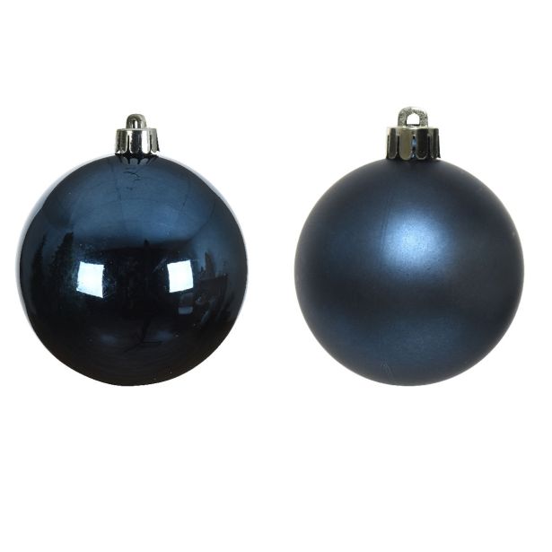 BUNKA IZ UMETNE MASE DECORIS TEMNO MODRA SIJOČA/MAT 16/1 FI 4 CM