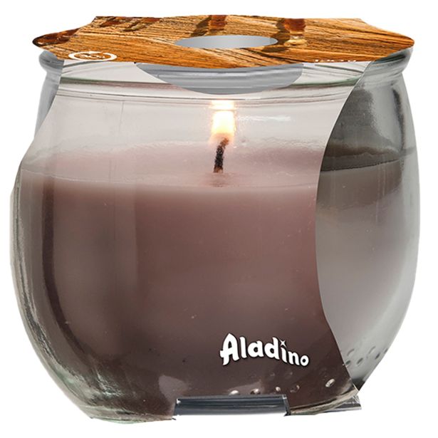 SVEČA V KOZARCU ALADINO CANDELS PRESTIGIOUS WOODS