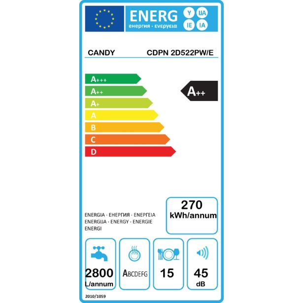 POMIVALNI STROJ CANDY CDPN 2D 522 PW