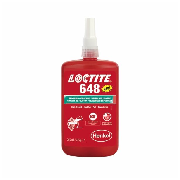 CILINDRIČNO LEPLJENJE HENKEL ACM LOCTITE 648 BO250MLSK/RO/SI/HR 250 ML