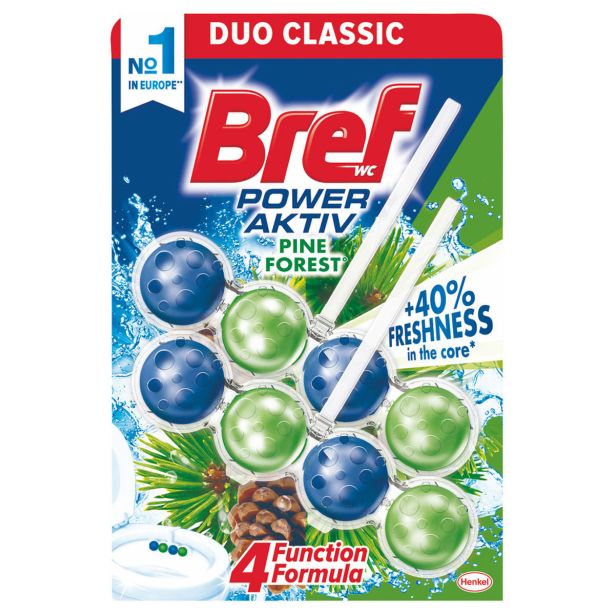 ČISTILO ZA WC, KOPALNICO HENKEL LCH BREF POWER AKTIV PINE2X50G