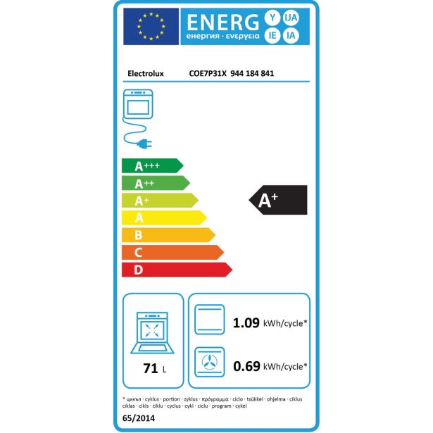 VGRADNA PEČICA ELECTROLUX COE7P31X