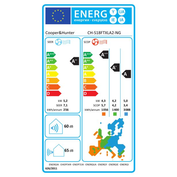 COOPER&HUNTER KLIMATSKA NAPRAVA ARCTIC CH-S18FTXLA2-NG, 5 KW