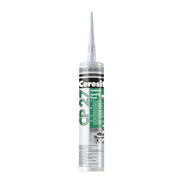 SPECIALNA TESNILNA MASA HENKEL ACB CERESIT CP 27 ČRN 300 ML AQUABLOCK