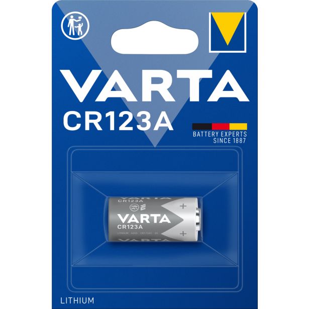 FOTO BATERIJSKI VLOŽEK VARTA CR 123 A 3V BL/1