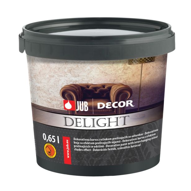 NOTRANJA DEKORATIVNA BARVA JUB DECOR DELIGHT DARK GOLD 0,65L