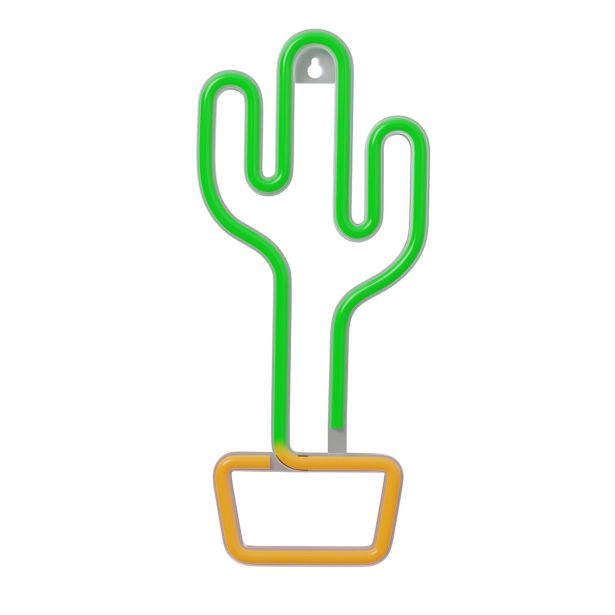 DEKORAT. STENSKA SVETILKA FOREVER NEON LED CACTUS