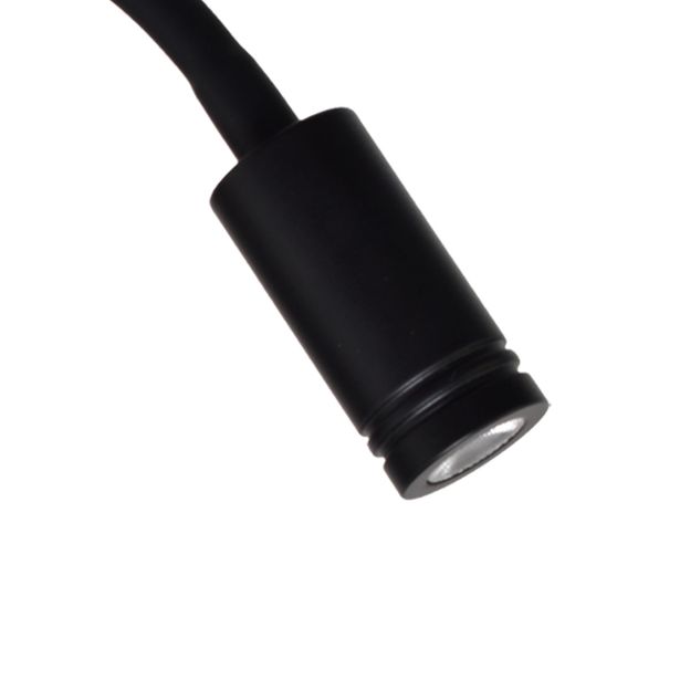 DEKORAT. STENSKA SVETILKA MILAGRO BASE 8W+2W ČRNA ML6352 NOČNA