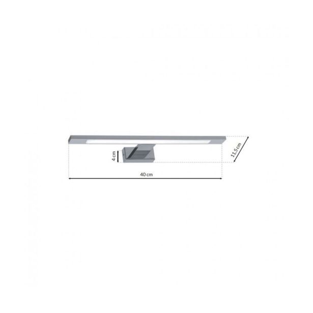 DEKORAT. STENSKA SVETILKA MILAGRO SHINE KROM 40CM 7W LED ML030