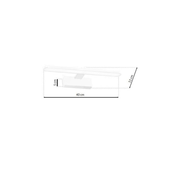 DEKORAT. STENSKA SVETILKA MILAGRO SPLASH BELA 40CM 8W LED ML5617