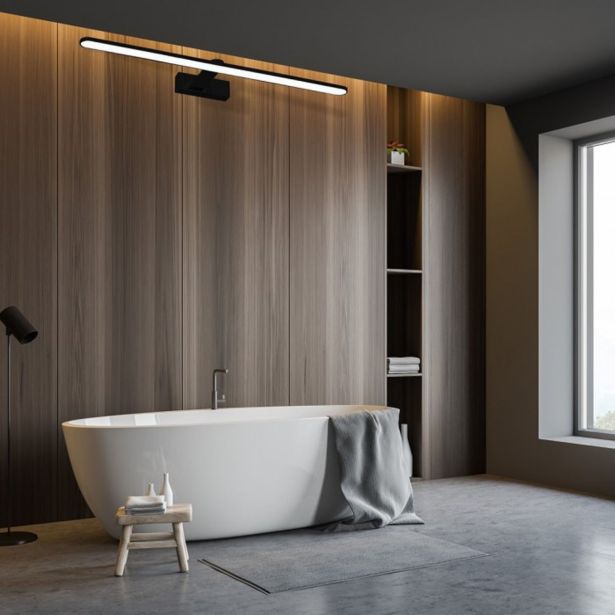 DEKORAT. STENSKA SVETILKA MILAGRO SPLASH ČRNA 80CM 16W LED ML5723