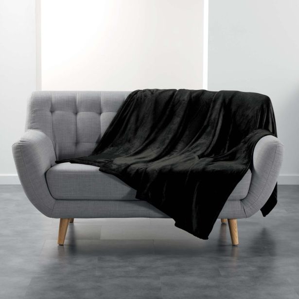DEKORATIVNA ODEJA DOUCEUR D'INTÉRIEUR FLANEL 180X220 FLANOU ČRNA