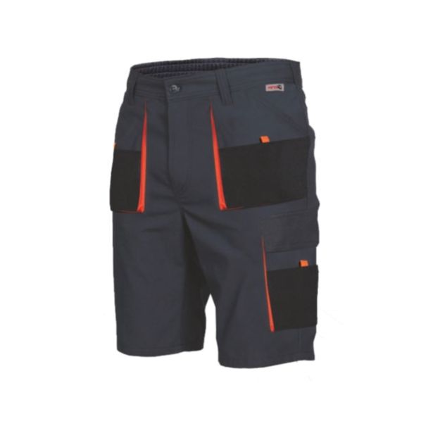 KRATKE HLAČE KING TEMNO SIVA - ORANŽNA XXL MEŠANICA