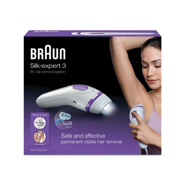 DEPILATOR BRAUN SILK-EXPERT BD 3001 PLUS GILLETTE VENUS