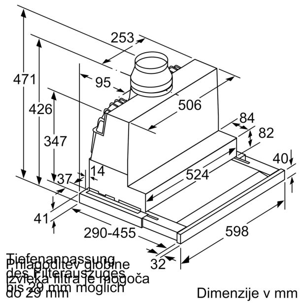 IZVLEČNA KUHINJSKA NAPA BOSCH DFS067K51