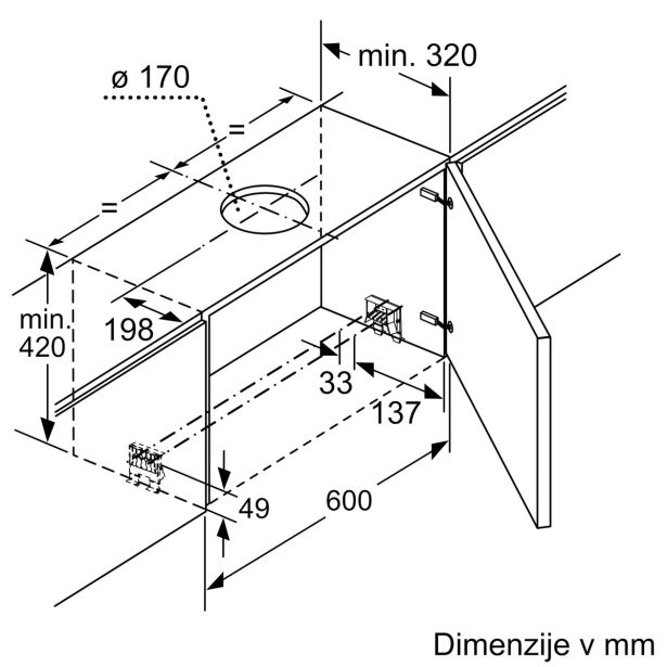 IZVLEČNA KUHINJSKA NAPA BOSCH DFS067K51