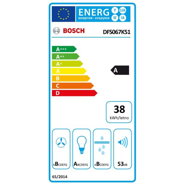 IZVLEČNA KUHINJSKA NAPA BOSCH DFS067K51