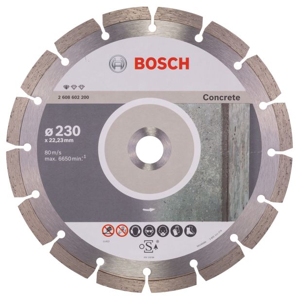 DIAMANTNA REZALNA PLOŠČA BOSCH 230X22.23X2.3X10 MM ZA BETON