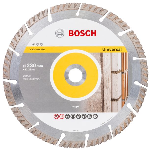 DIAMANTNA REZALNA PLOŠČA BOSCH 230X22.23X2.6X10 MM UNIVERZALNA