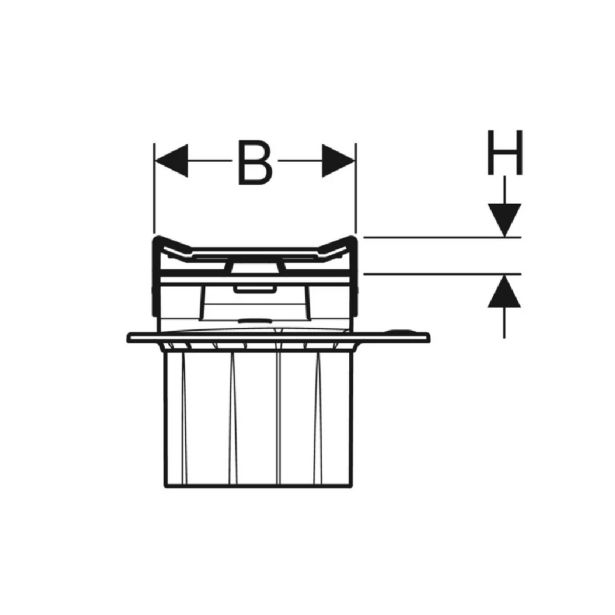 DODATKI ZA SANIT.KERAMIKO GEBERIT KANALETA CLEANLINE 20 L=30-160CM