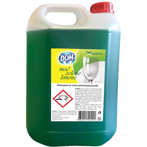 DETERGENT ZA POMIVANJE ŠAMPIONKA DOM EKO 5 KG