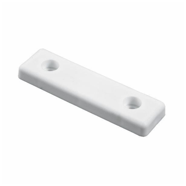 DRSNIK HETTICH DIY, ZA VIJAČENJE 50X14X5 MM, BEL PVC, V ZAVOJU JE 8 KOS