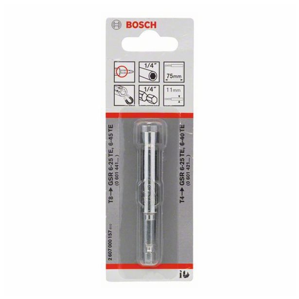 DRŽALO VIJAČNIH NASTAVKOV BOSCH E 6.3 75 MM Z MAGNETOM