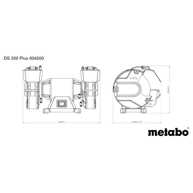 NAMIZNI BRUSILNI STROJ METABO DS 200 PLUS