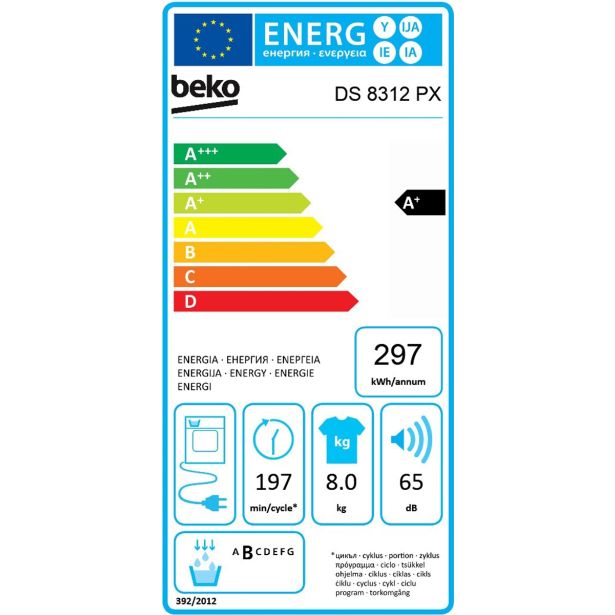 SUŠILNI STROJ BEKO DS8312PX TOPLOTNA ČRPALKA