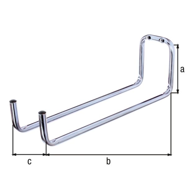 RAZNA OBEŠALA ALBERTS DVOJNA FI 12, 90X120X330 NOSILNOST 6 KG