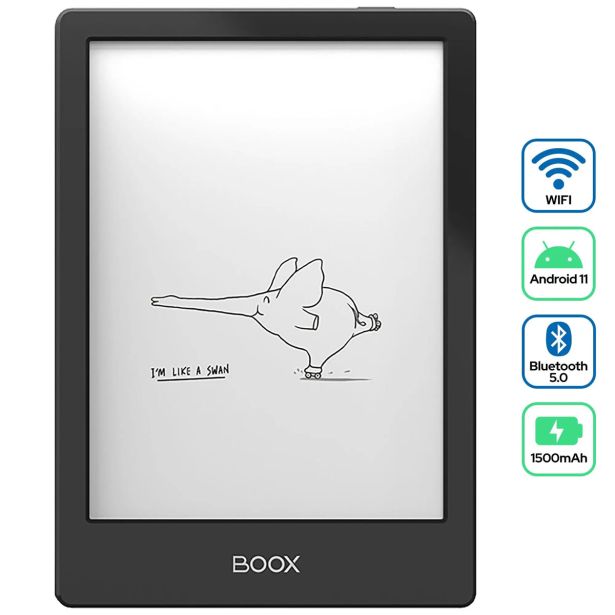 E-BRALNIK/TABLIČNI RAČUNALNIK 6" BOOX POKE4 LITE, ANDROID 11, ČRN