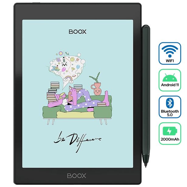 E-BRALNIK/TABLIČNI RAČUNALNIK 7.8" BOOX NOVA AIR C, BARVNI ZASLON, ANDROID 11, ČRN