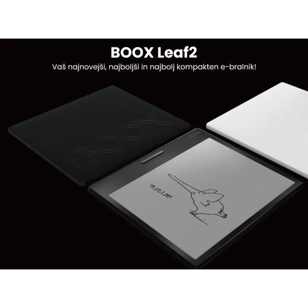 E-BRALNIK/TABLIČNI RAČUNALNIK 7" BOOX LEAF2, ANDROID 11, BEL