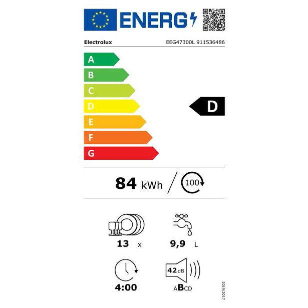 VGRADNI POMIVALNI STROJ ELECTROLUX EEG47300L