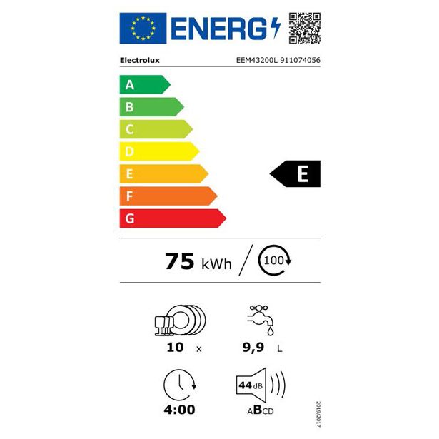 VGRADNI POMIVALNI STROJ ELECTROLUX EEM43200L