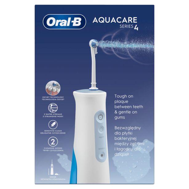 ELEKTRIČNA BREZŽIČNA ZOBNA PRHA ORAL-B AQUACARE 4 S TEHNOLOGIJO OXYJET