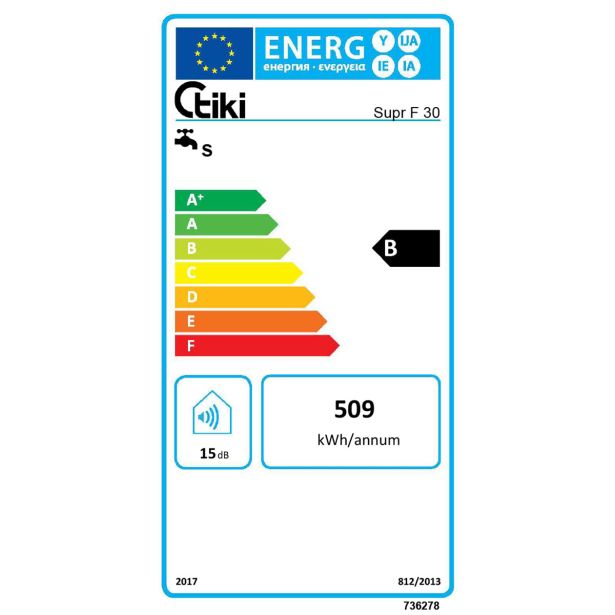 ELEKTRIČNI GRELNIK VODE TIKI SUPR F 50
