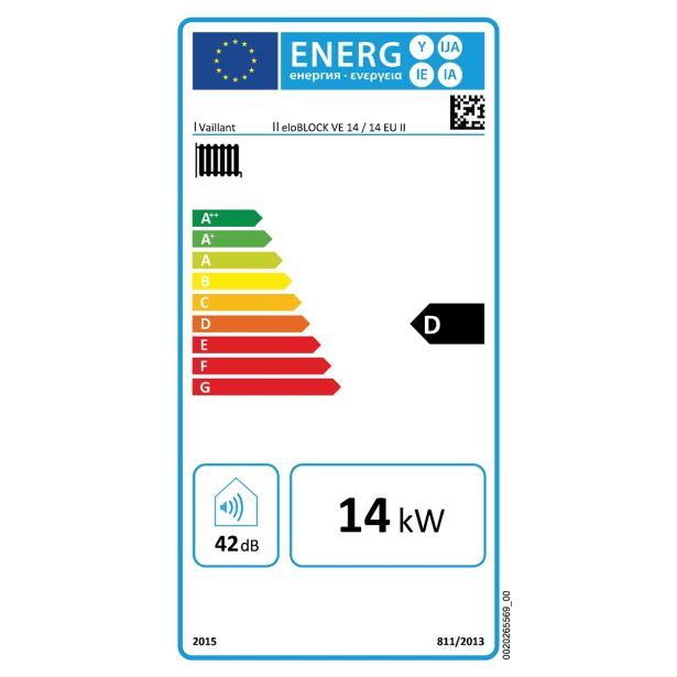 ELEKTRIČNI KOTEL VAILLANT ELOBLOCK VE 14/14 EU II STENSKI, 14 KW