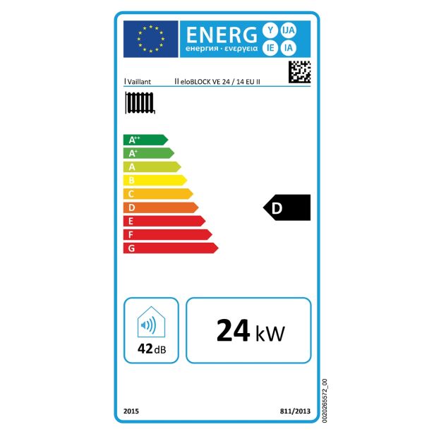 ELEKTRIČNI KOTEL VAILLANT ELOBLOCK VE 24/14 EU II STENSKI, 24 KW