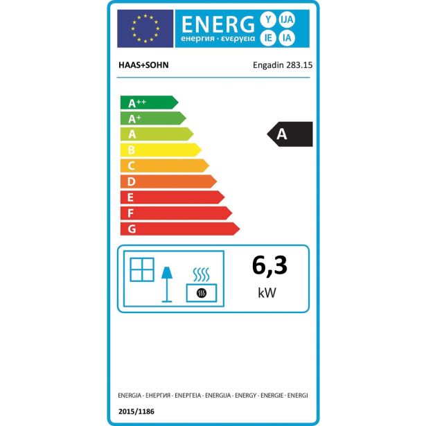 KAMINSKA PEČ HAAS+SOHN ENGADIN ECOAPP 283.15-ST BISERNO ČRNA/MILNICA
