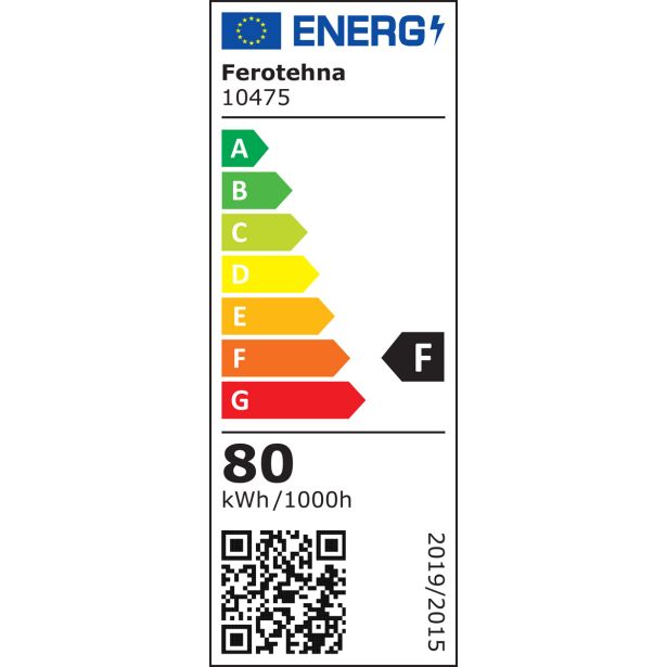 NADGRADNA STROP. SVETILKA FEROTEHNA EVERLY SKY 80W, CCT, DIM ČRN ROB