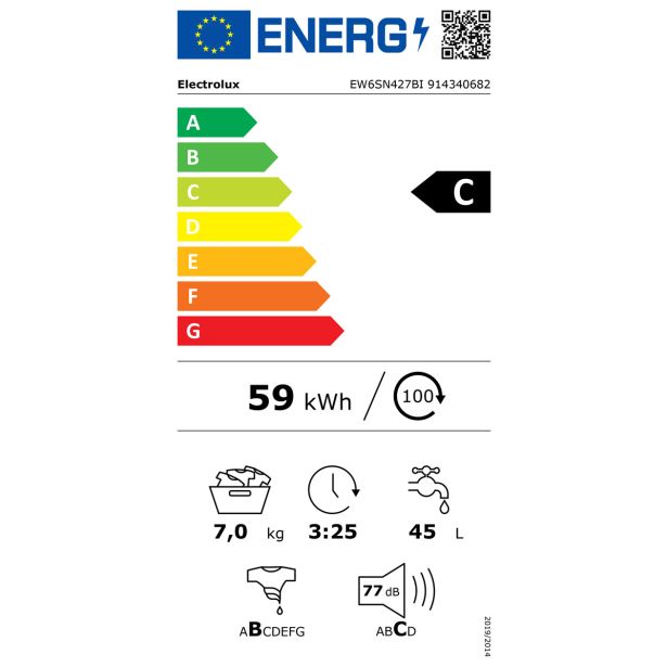 PRALNI STROJ ELECTROLUX EW6SN427BI