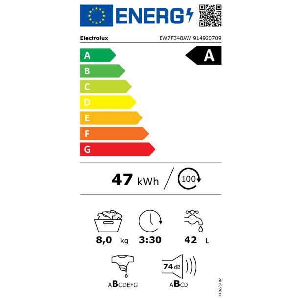 PRALNI STROJ ELECTROLUX EW7F348AW