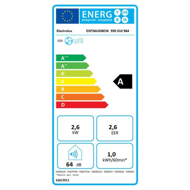 PRENOSNA KLIMA NAPRAVA ELECTROLUX EXP26U338CW