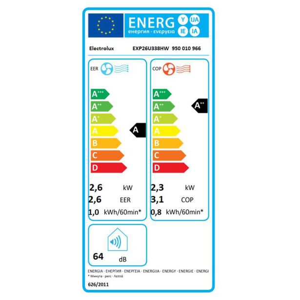 PRENOSNA KLIMA NAPRAVA ELECTROLUX EXP26U338HW Z GRETJEM